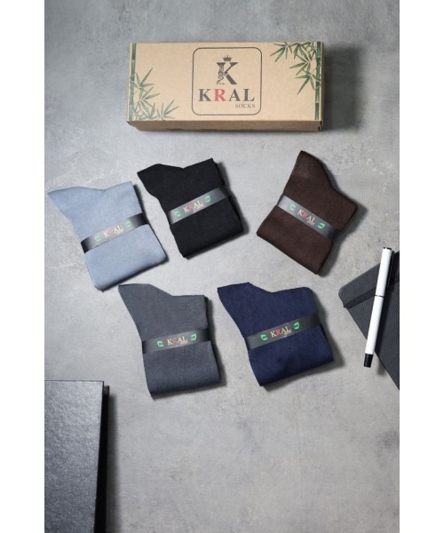 Bambu Erkek Çorap Klasik Soket Düz Uzun Yazlık Dikişsiz 5'li Kutulu Premium Set Bambu Erkek Çorap Klasik Soket Düz Uzun Yazlık Dikişsiz 5'li Kutulu Premium Set