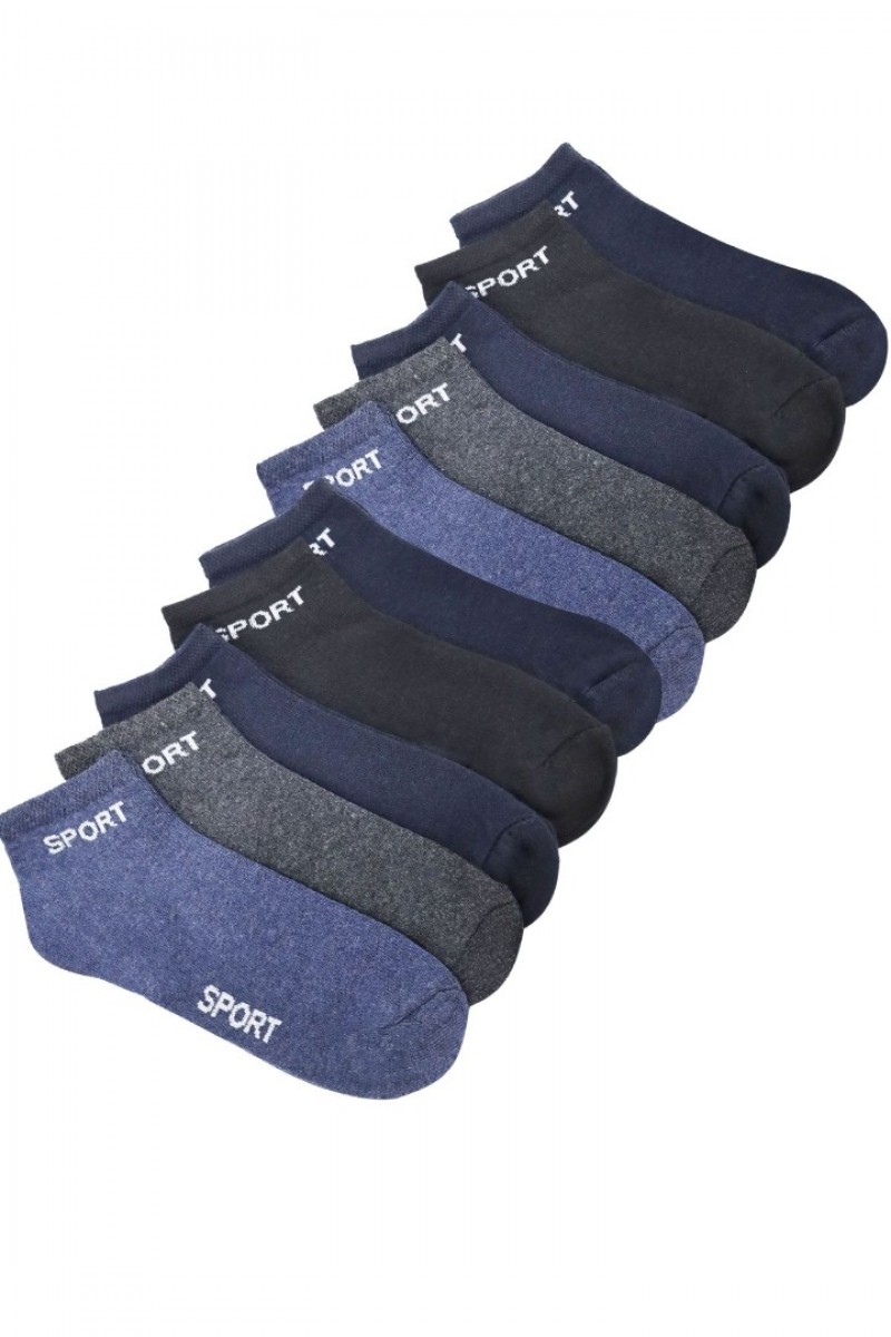 Erkek Çorap 10 Çift Pamuklu Parfümlü Yıkamalı  Çorap