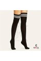 Kadın Dizüstü Çorap (3 Çift) Diz Üstü Zebra - Siyah - Tavuk Bacağı Çorap Kadın Dizüstü Çorap (3 Çift) Diz Üstü Zebra - Siyah - Tavuk Bacağı Çorap