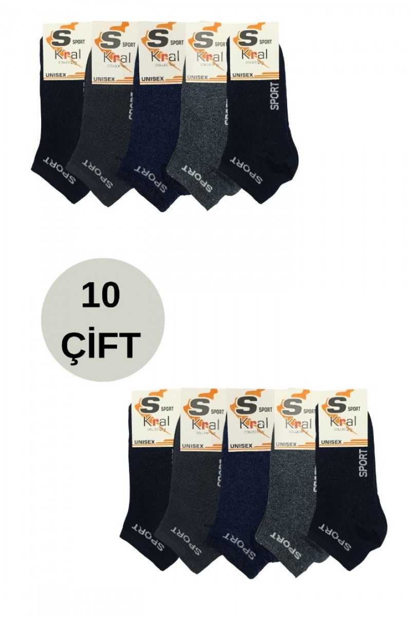 Erkek Çorap 10 Çift Pamuklu Parfümlü Yıkamalı  Çorap