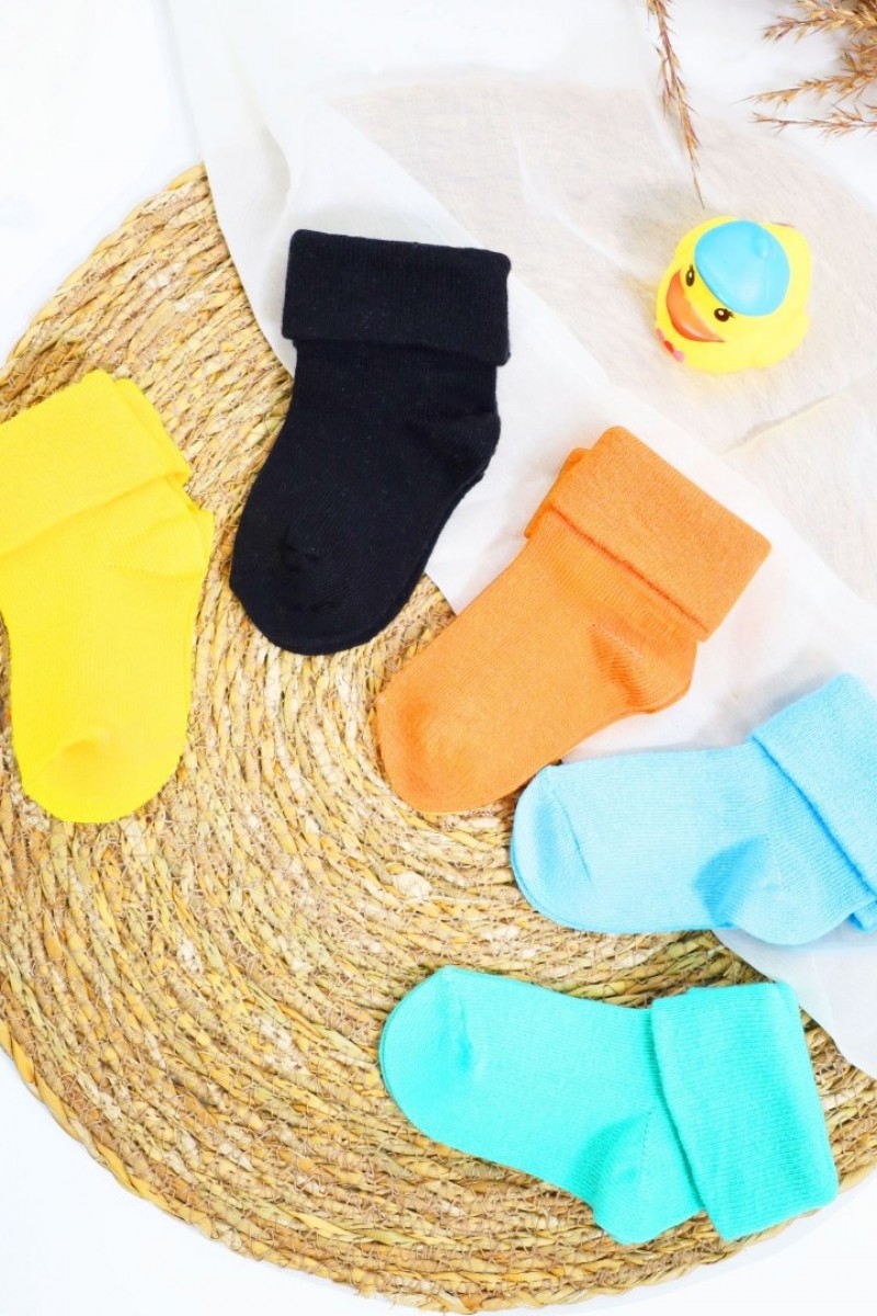 Çocuk Çorap Desenli Kısa Patik Çorap