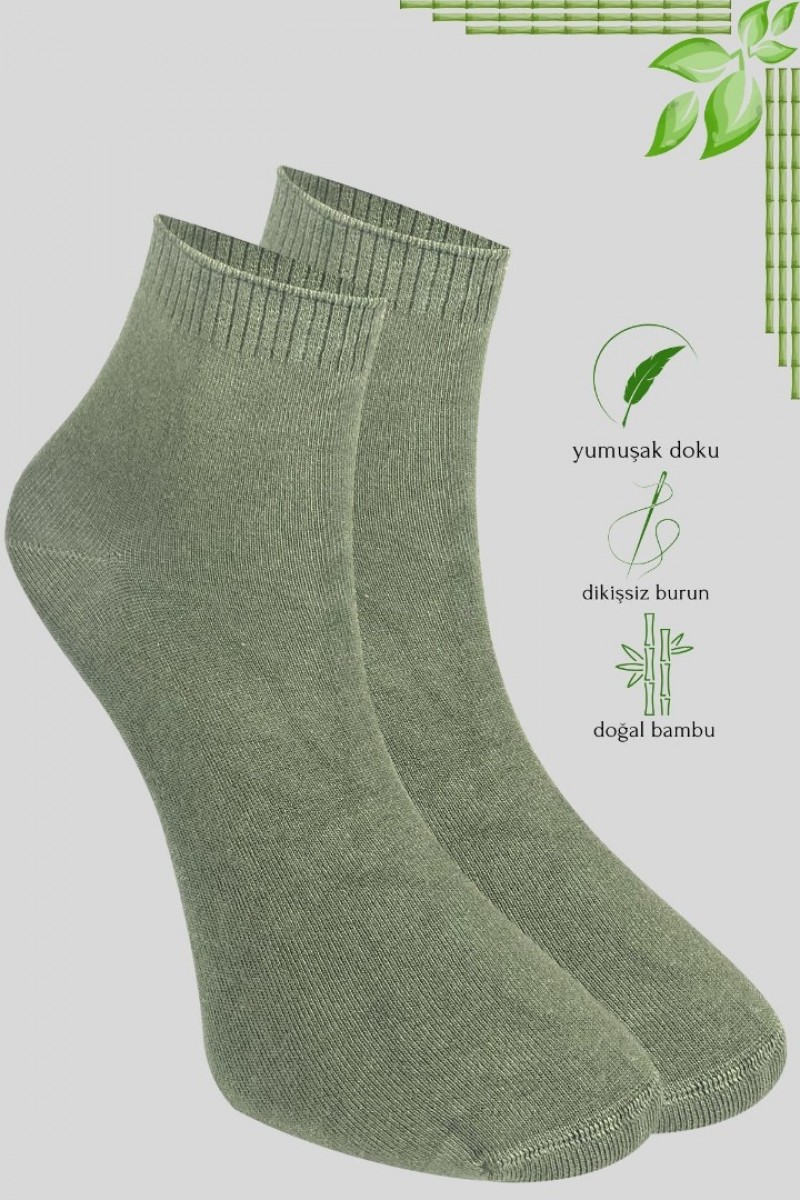 Erkek Bambu Patik Düz Desen Dikişsiz Çorap 3 Çift Erkek Bambu Patik Düz Desen Dikişsiz Çorap 3 Çift