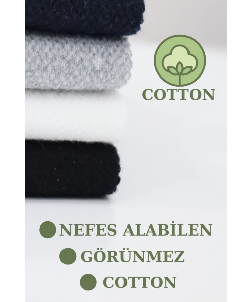 Kız - Erkek Sneakers Model Pamuklu Terletmez (4 ÇİFT) Çocuk Çorabı Kız - Erkek Sneakers Model Pamuklu Terletmez (4 ÇİFT) Çocuk Çorabı