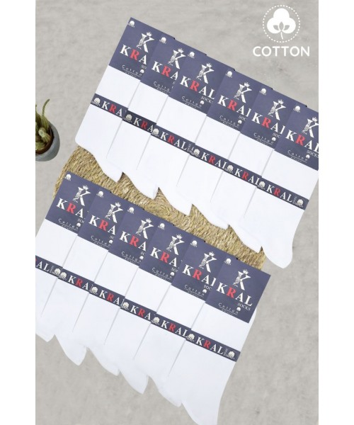 Kral 12'li Yazlık Penye Erkek Orta Uzun Çorap Parfümlü