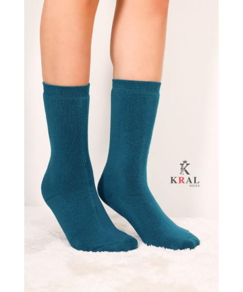 Thermo Özellikli 2X Korumalı (3 Çift) Kadın Termal Renkli Kışlık Yün Havlu Çorap Thermo Özellikli 2X Korumalı (3 Çift) Kadın Termal Renkli Kışlık Yün Havlu Çorap