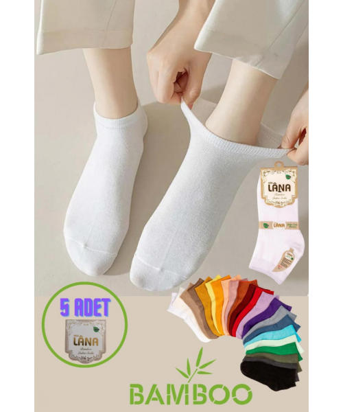 Kadın Bambu Patik Çorap (5 ADET / ÇİFT) Dikişsiz Parfümlü Kısa Model Hassas Çorabı Kadın Bambu Patik Çorap (5 ADET / ÇİFT) Dikişsiz Parfümlü Kısa Model Hassas Çorabı