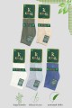Erkek Patik Lacose Kabartma Desenli (5 ADET) Bambu Dikişsiz Parfümlü Kısa Çorap