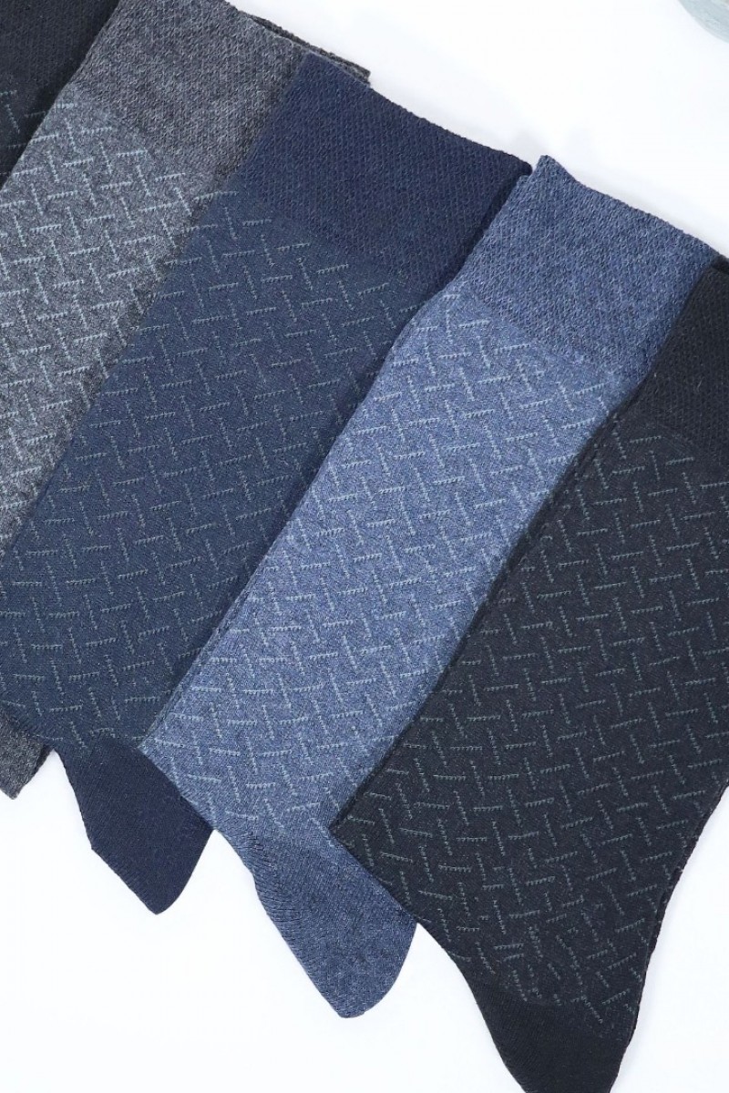 Erkek Çorap Cotton Dikişsiz Jakarlı Mevsimlik Uzun Çorap