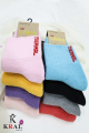 Kadın Çorap 5 Çift Renkli Termal Havlu Kışlık Çorap (ISI EMİCİ)