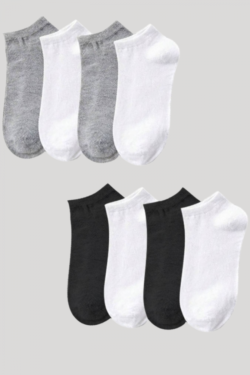Kadın - Erkek - Unisex Düz Desen (3 ÇİFT) Pamuklu Terletmez Yazlık Görünmez Çorap Seti Kadın - Erkek - Unisex Düz Desen (3 ÇİFT) Pamuklu Terletmez Yazlık Görünmez Çorap Seti