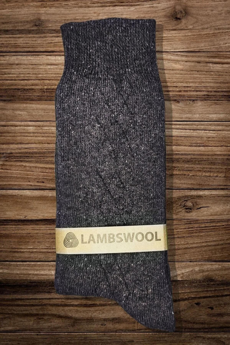 Erkek Koyun Yünü Lambswool Kışlık 3'lü Set Çorap