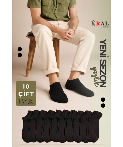 Düz Desen Ekonomik Kadın - Erkek Patik Çorap 10 Çift Düz Desen Ekonomik Kadın - Erkek Patik Çorap 10 Çift