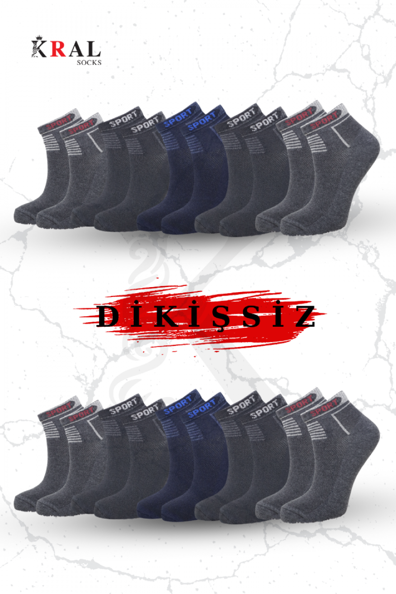 Erkek Çorap 10 Çift Pamuklu Parfümlü Yıkamalı  Çorap