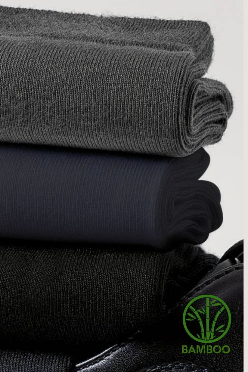 Premium Busines (3 ÇİFT KUTULU) Klasik Uzun Boy Mevsimlik Dikişsiz Erkek Bambu Soket Çorap