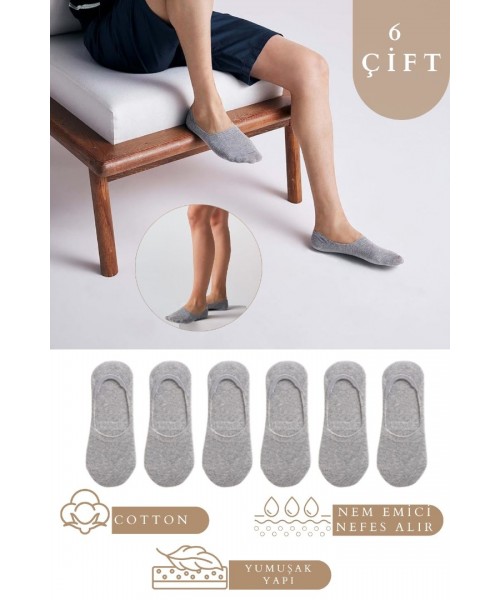 Kadın - Erkek Düz Desen (6 ÇİFT) Pamuklu Terletmez Babet Çorap Kadın - Erkek Düz Desen (6 ÇİFT) Pamuklu Terletmez Babet Çorap