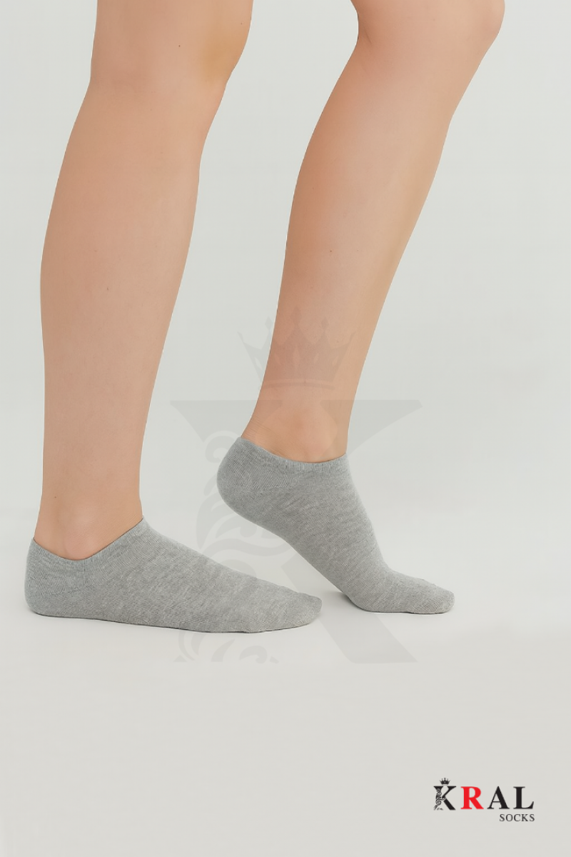 Kadın - Erkek - Unisex Düz Desen (6 ÇİFT) Pamuklu Beden Mevsimlik Terletmez Görünmez Çorap