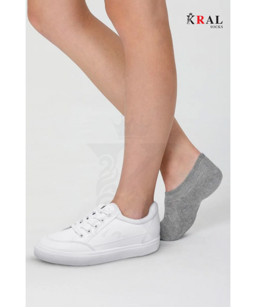 Kadın - Erkek - Unisex Düz Desen (6 ÇİFT) Pamuklu Beden Mevsimlik Terletmez Görünmez Çorap