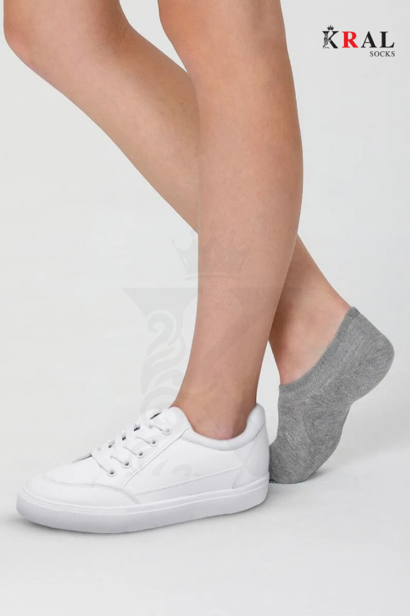 Kadın - Erkek - Unisex Düz Desen (6 ÇİFT) Pamuklu Beden Mevsimlik Terletmez Görünmez Çorap