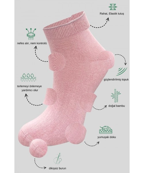 Kadın Kaliteli Bambu Patik Çorap (5 ADET) Dikişsiz Görünmez Parfümlü Kısa Model Çorap Kadın Kaliteli Bambu Patik Çorap (5 ADET) Dikişsiz Görünmez Parfümlü Kısa Model Çorap