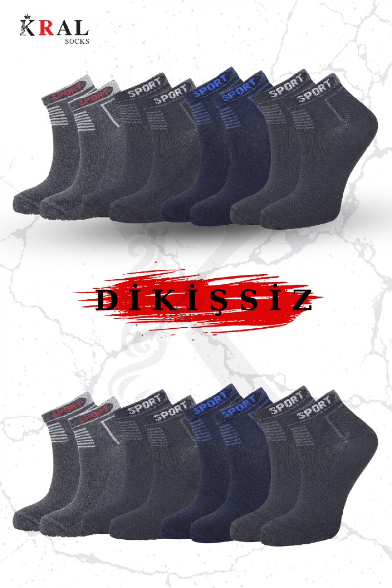 Pamuklu Erkek Patik Çorap 8 Çift Pamuklu Erkek Patik Çorap 8 Çift