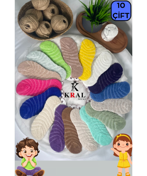 Kız Patik Çorap Kısa Model Pamuklu Terletmez (10 ÇİFT) Öğrenci Okul Çocuk Çorabı